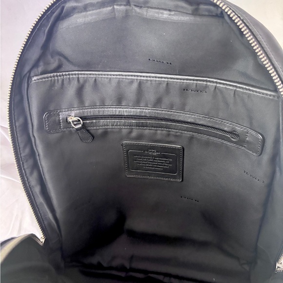Coach Embossed Black Backpack - Picture 10 of 11